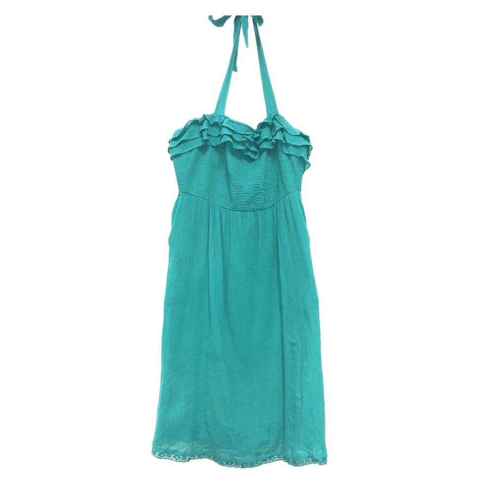 Maeve/Anthropologie teal tube top style dress